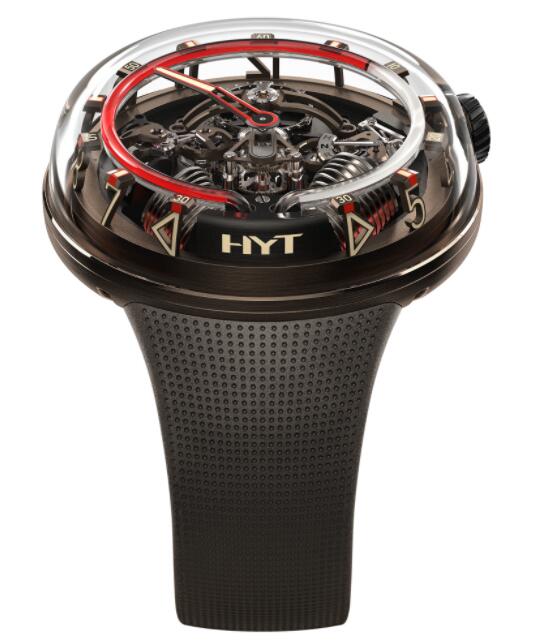 Replica HYT H²0 Brown 251-AD-463-RF-RU Watch